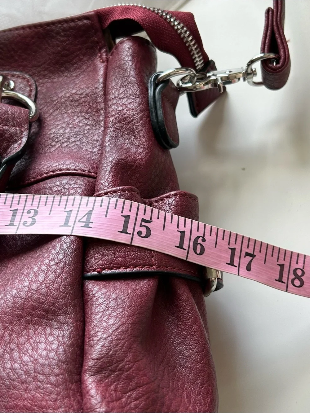 New Lady Conceal Carry Crossbody Bag Burgundy Large Jessica Satchel Gift